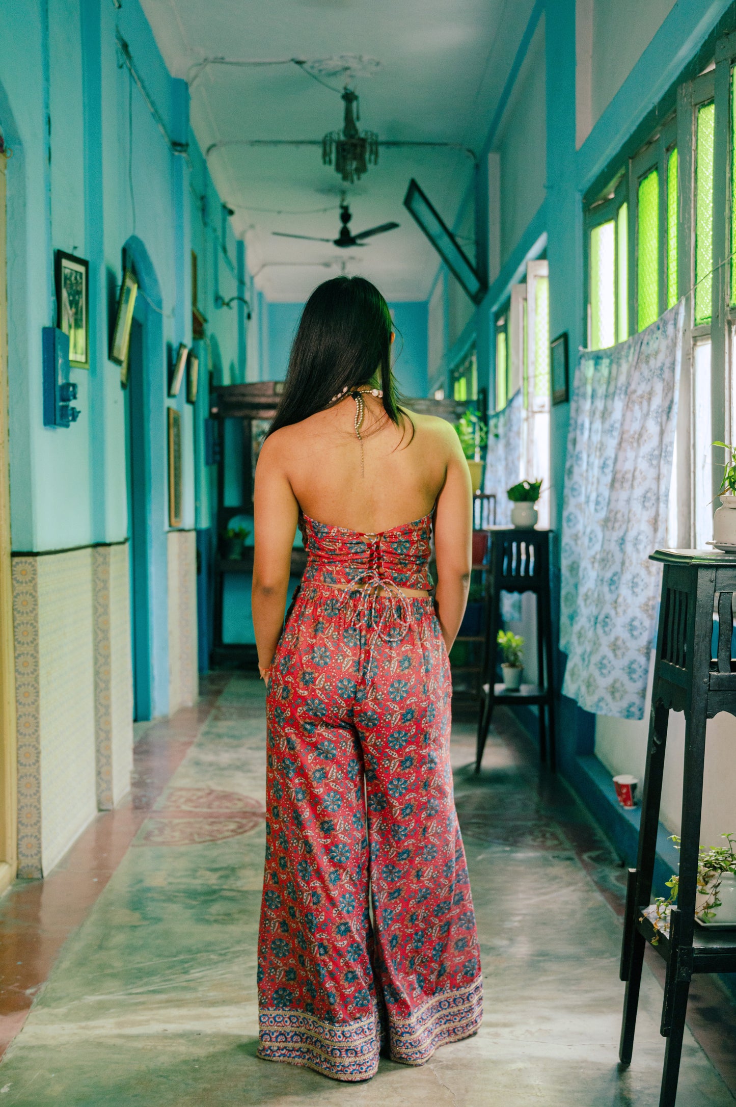 Red Corset Coord Set