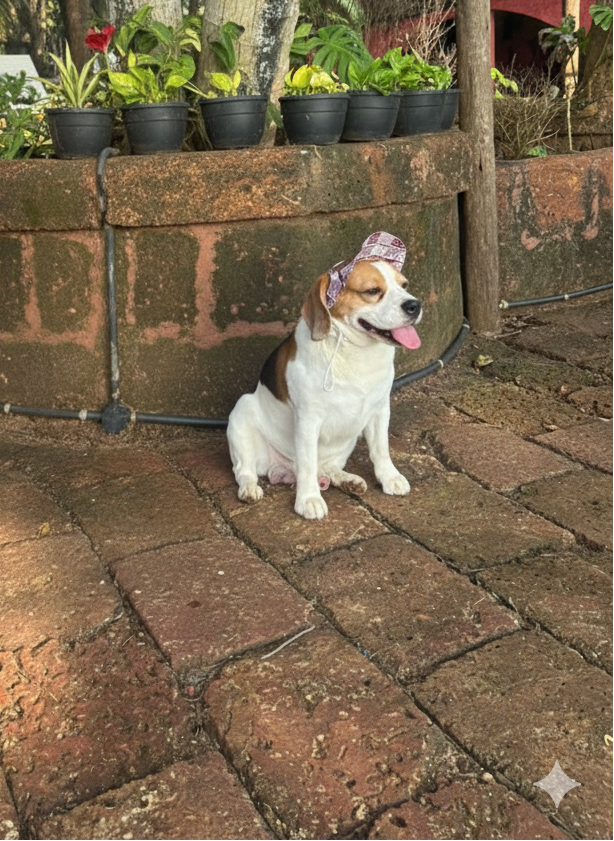 Red Checked Cap Twinning Set