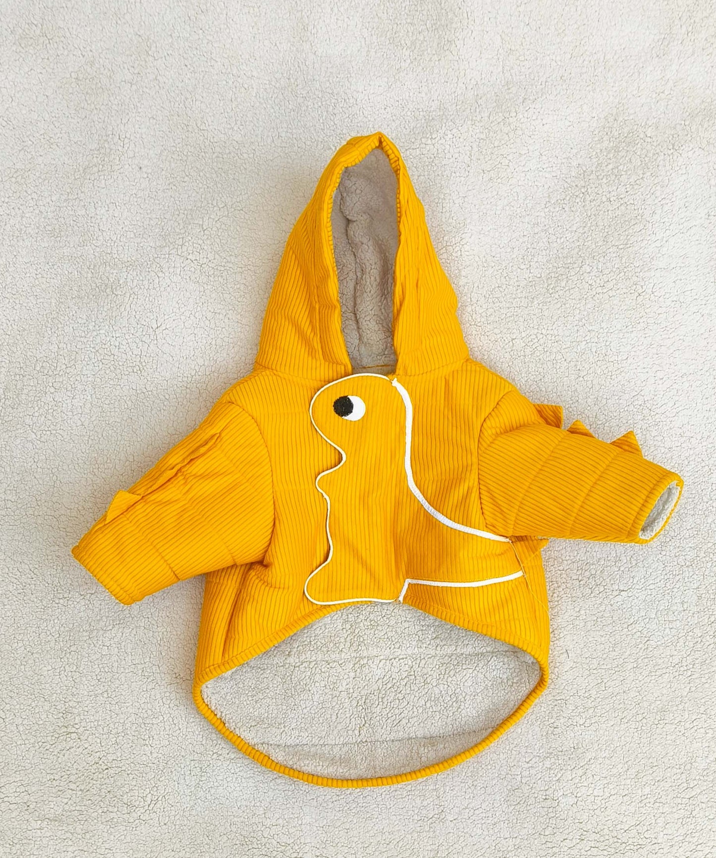 Yellow Dinosaur Hoodie Jacket