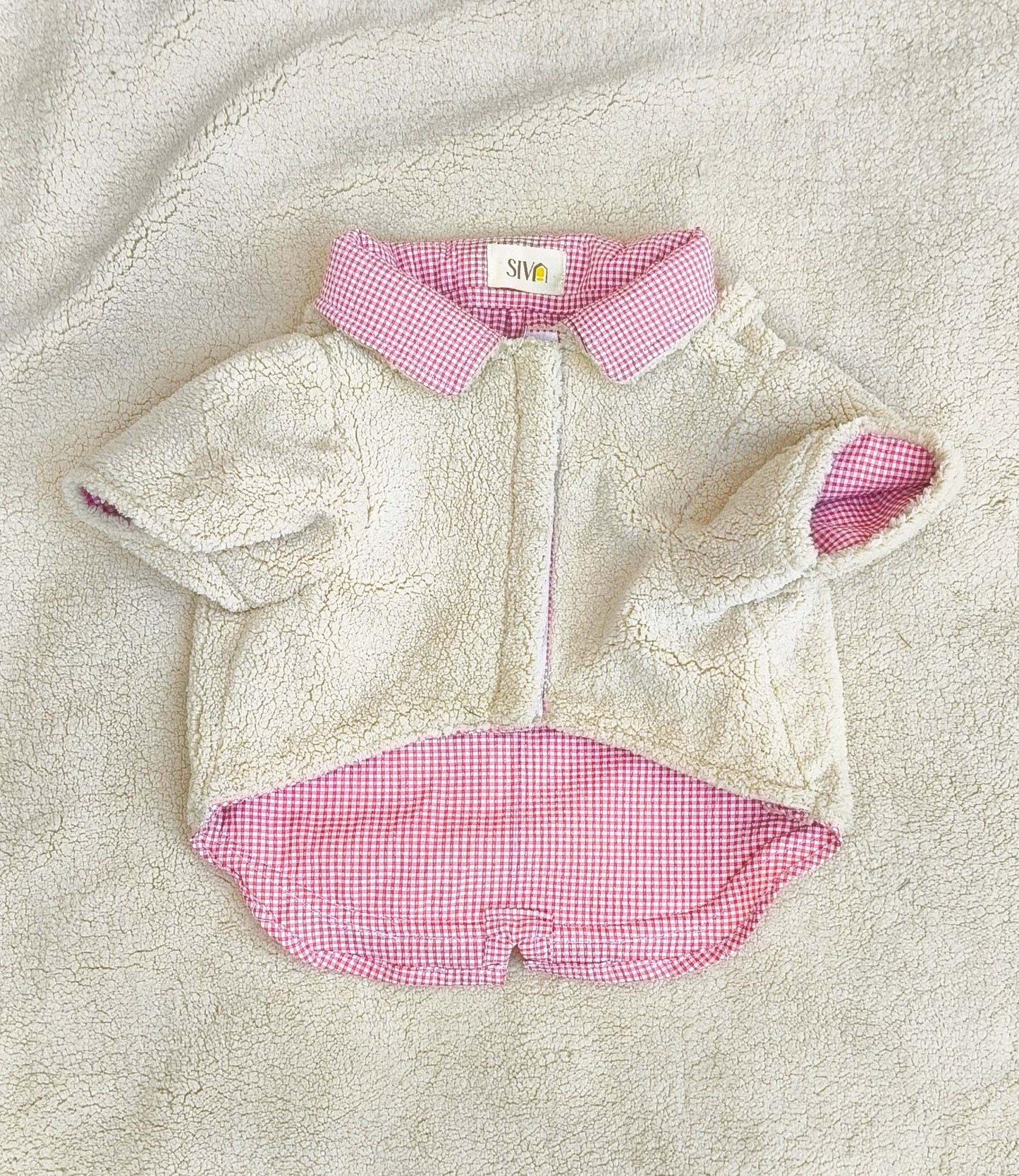 Red Checked Sweater Shirt