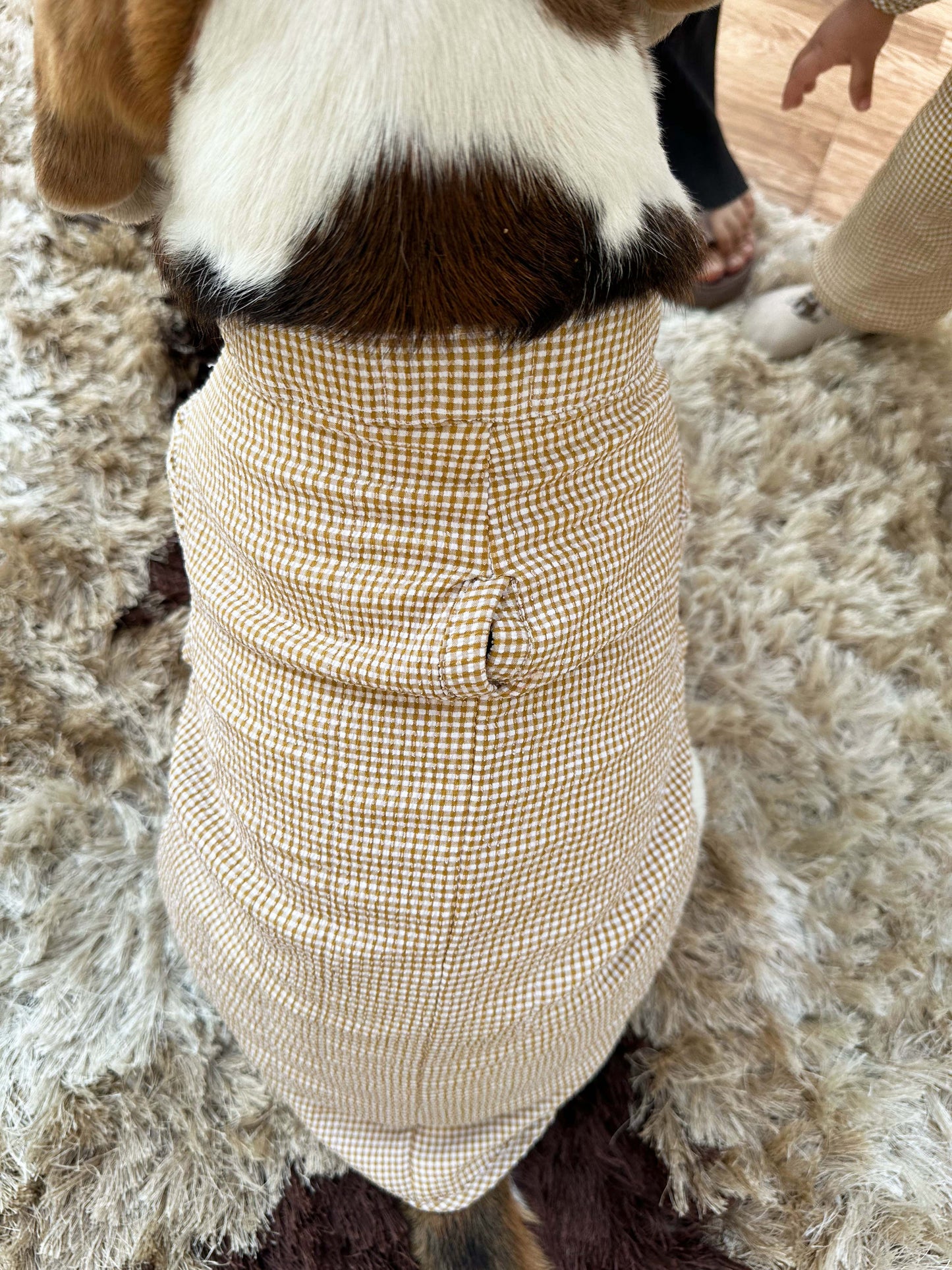 Yellow Checkered Quilted Shirt