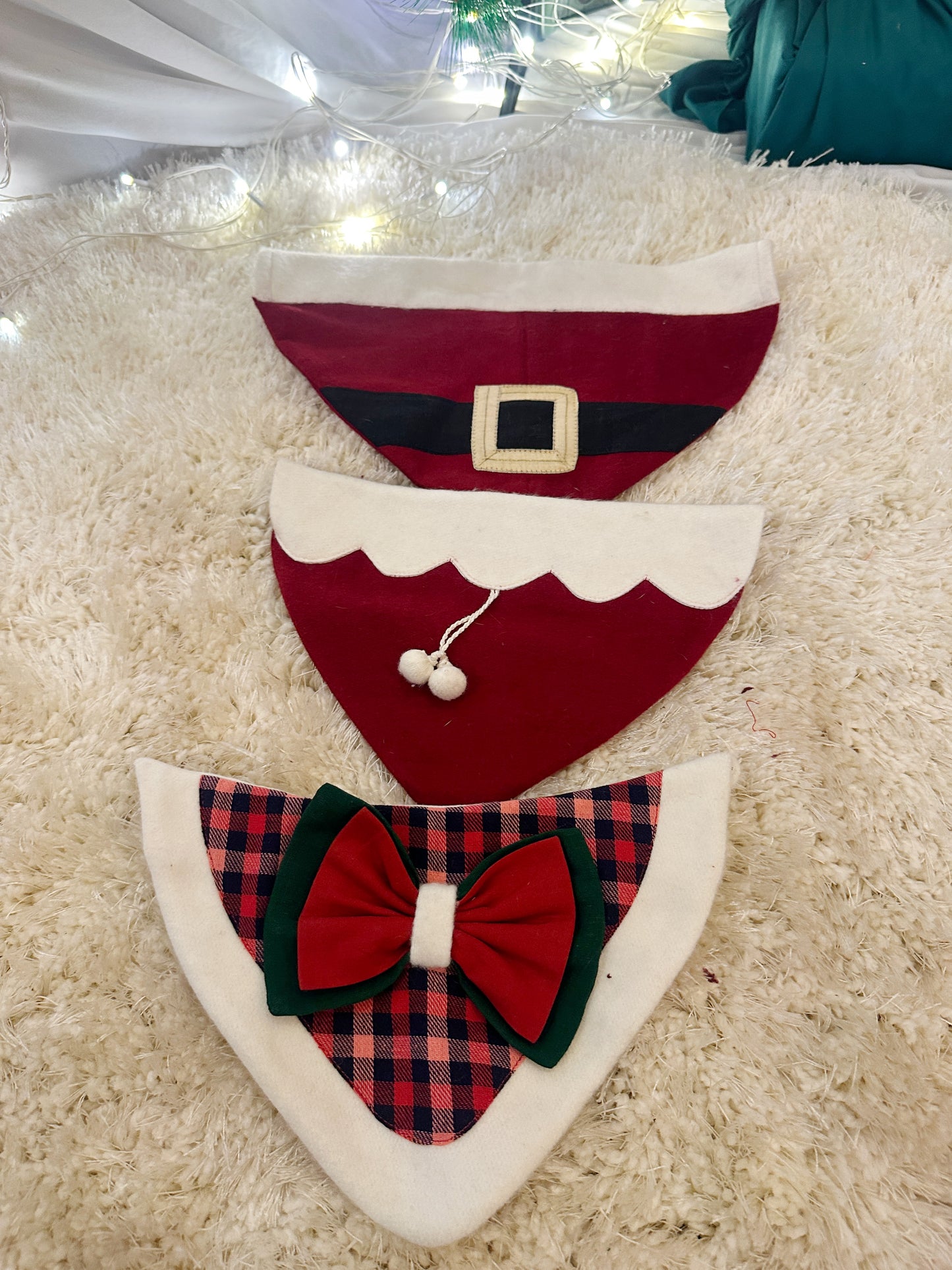 Red Santa Claus Christmas Bandana