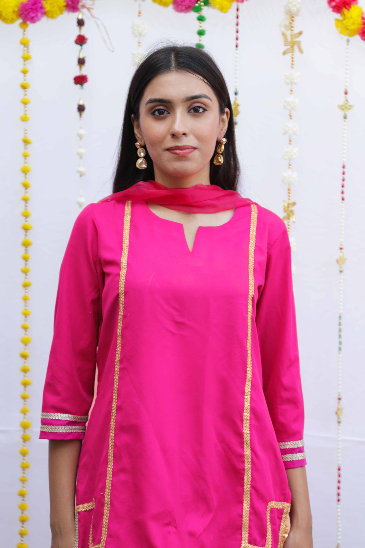 Pink Farshi Salwar Set