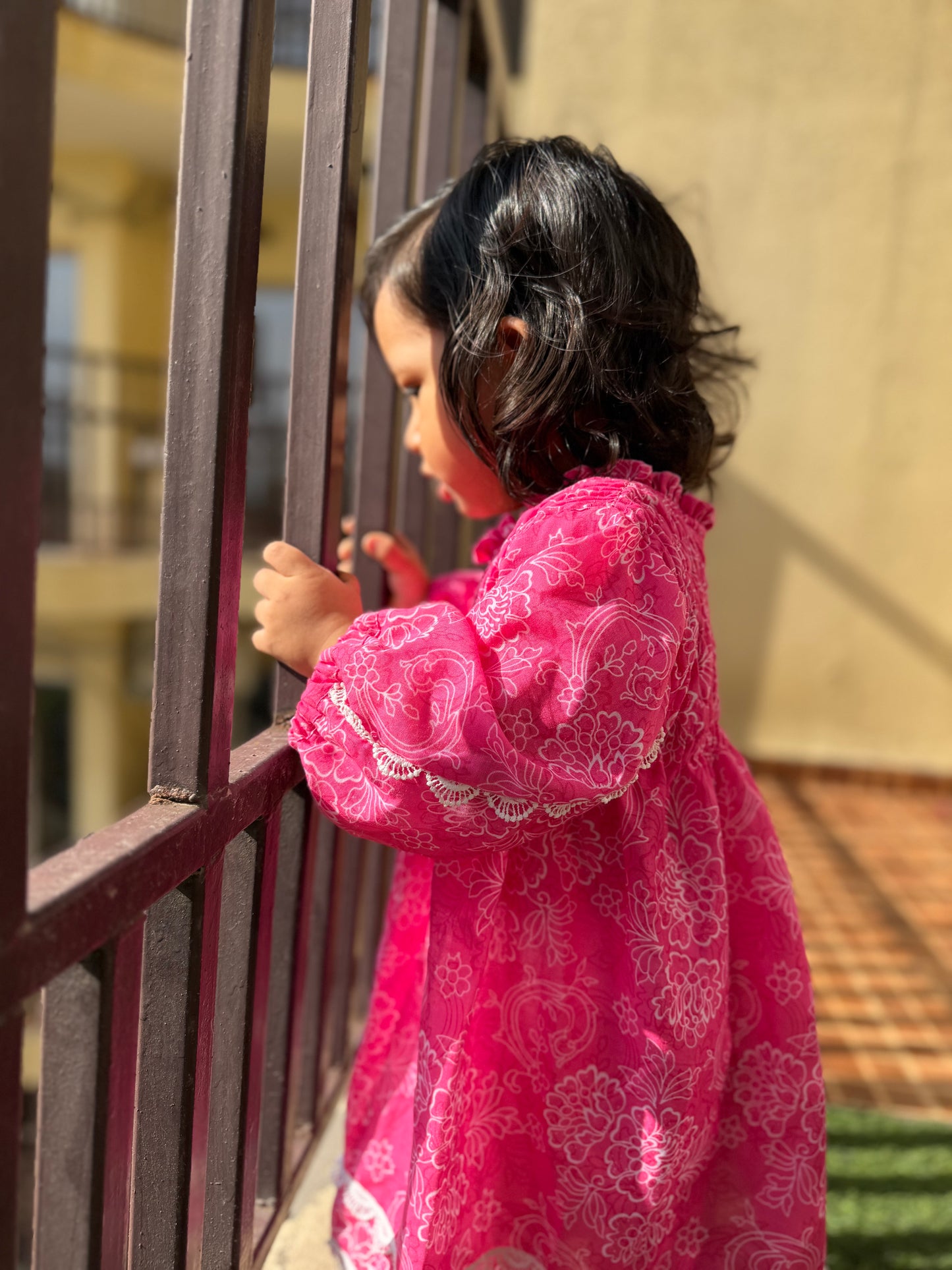Pink Floral Dress