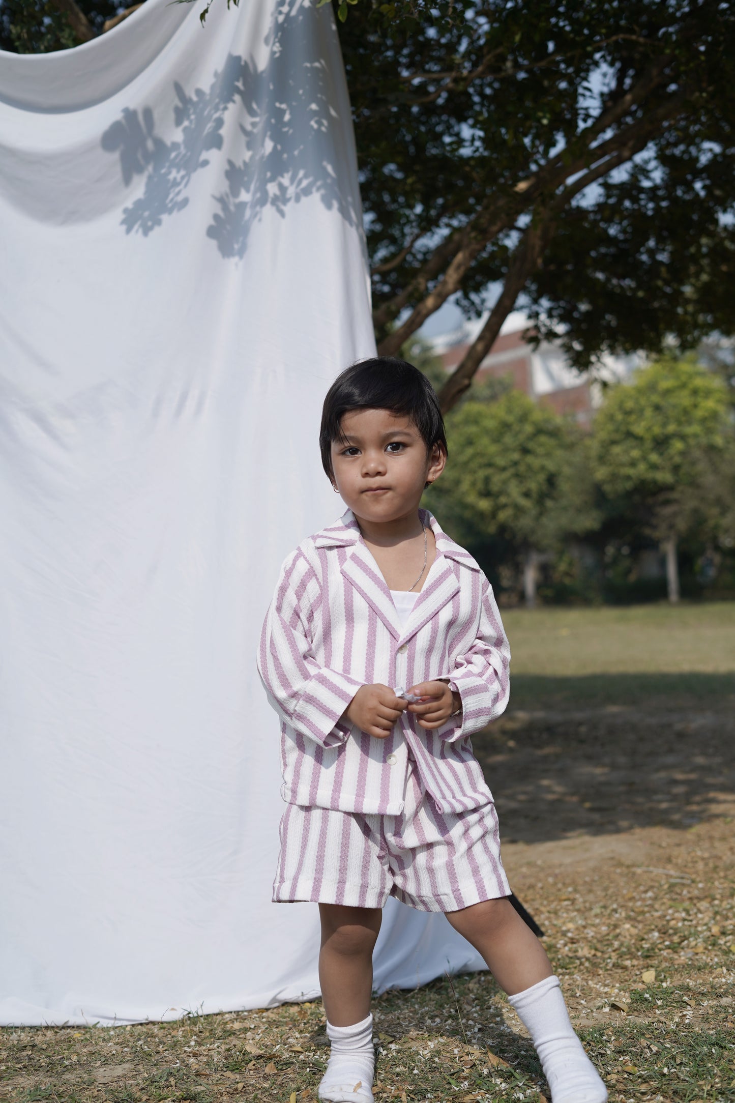 Stripe Shirt Co-ord set