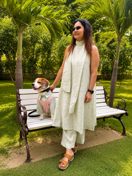 Teal Kurta Twinning set
