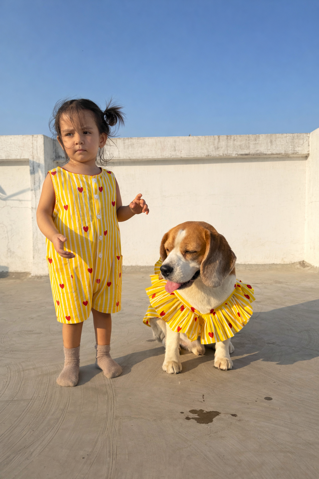Yellow Striped Twinning Set