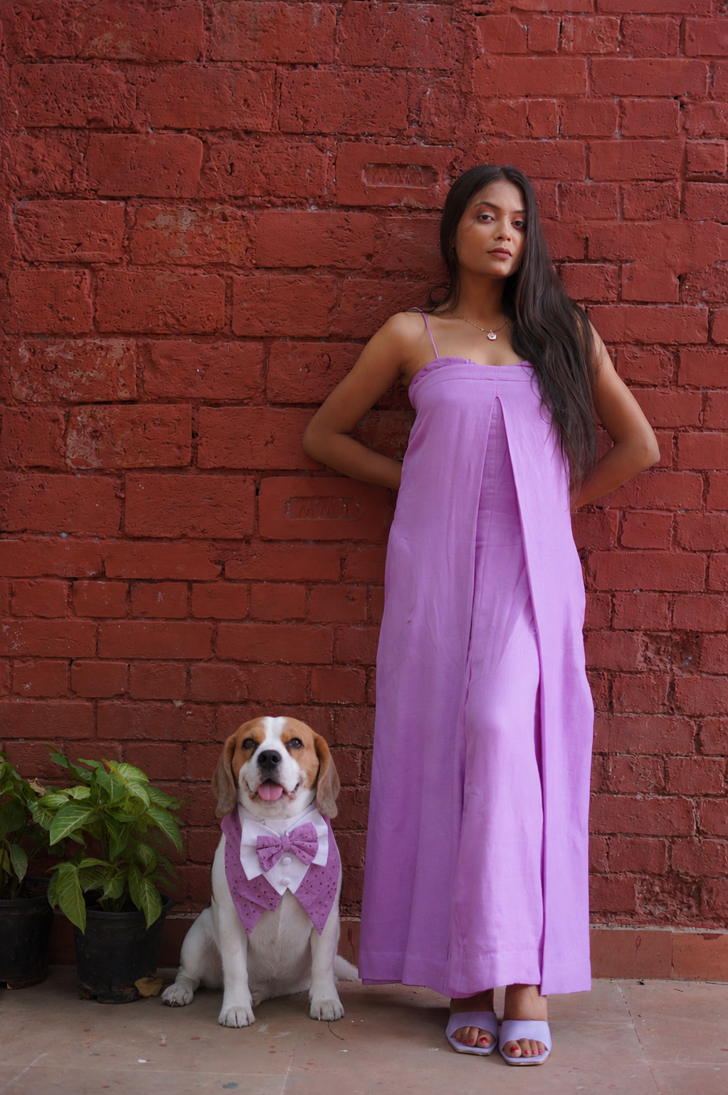 Lilac Jumpsuit Twinning set