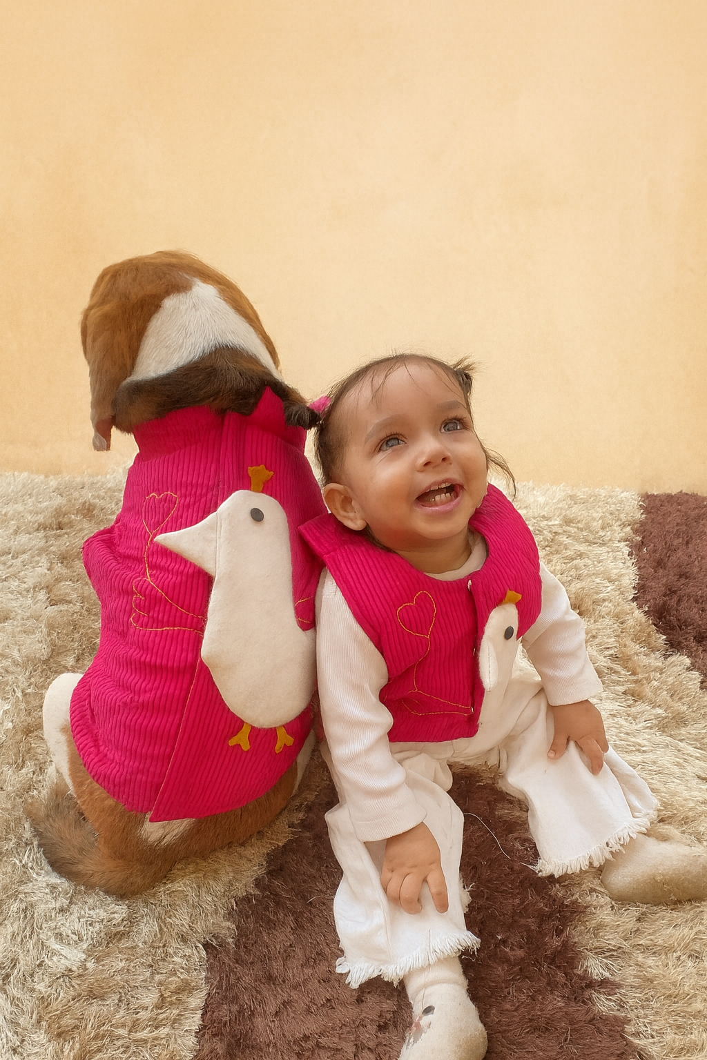 Pink Duck Twinning Vest