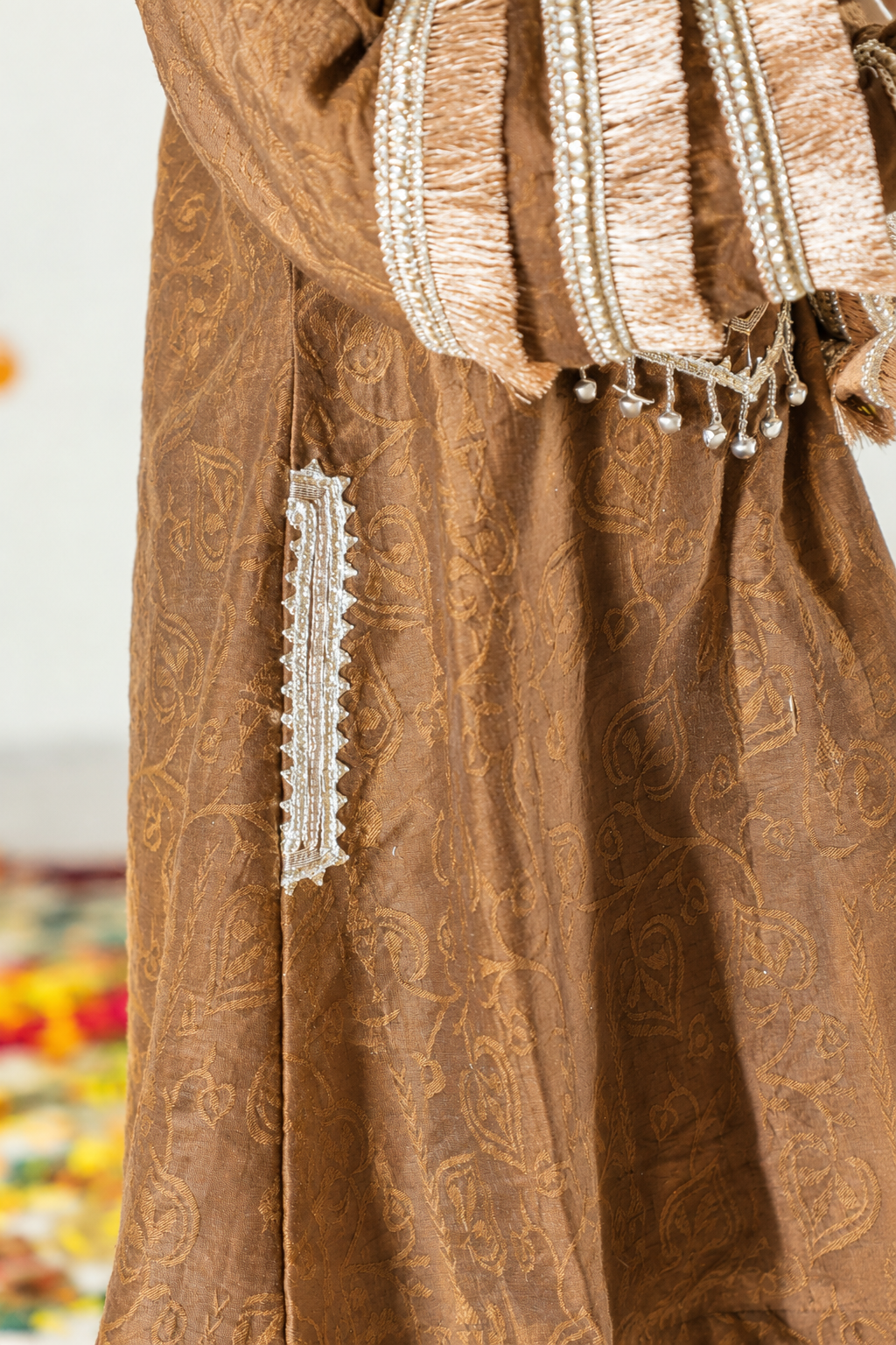 Brown Pakistani Kurta Twinning set