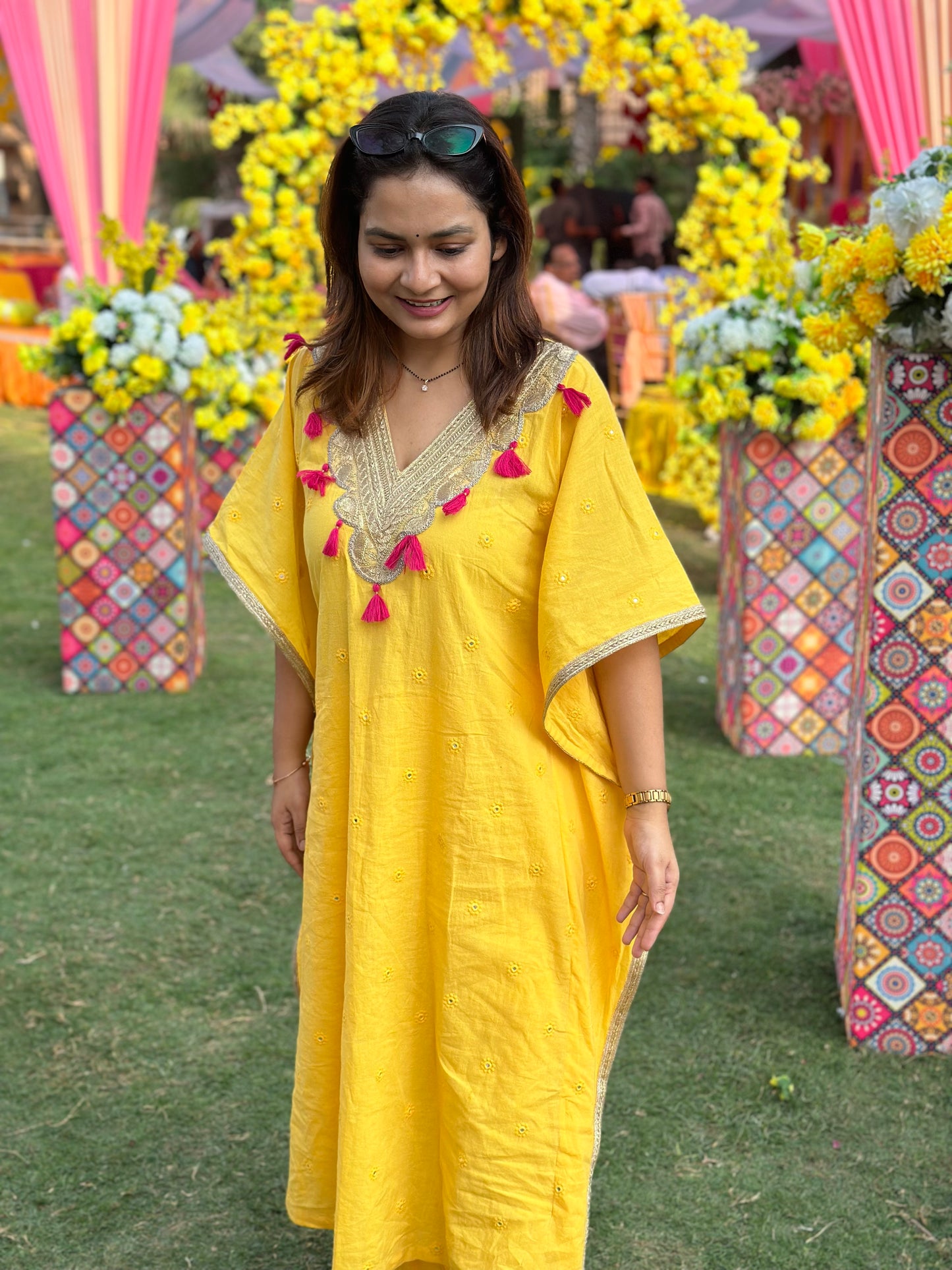 Yellow Kurta Twinning set