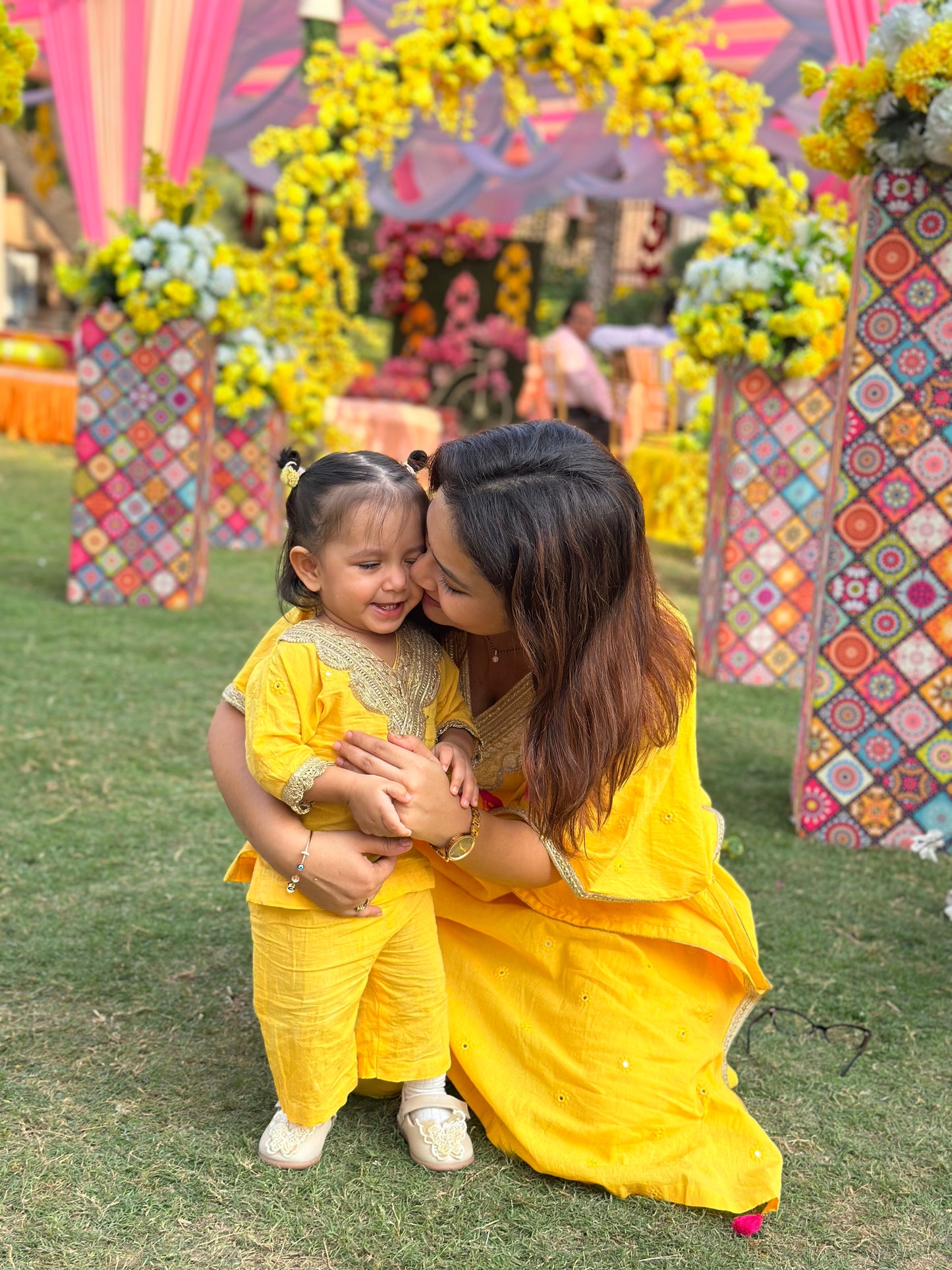 Yellow Kurta Twinning set