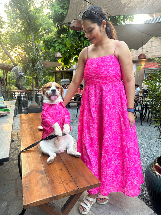 Pink A-line Dress