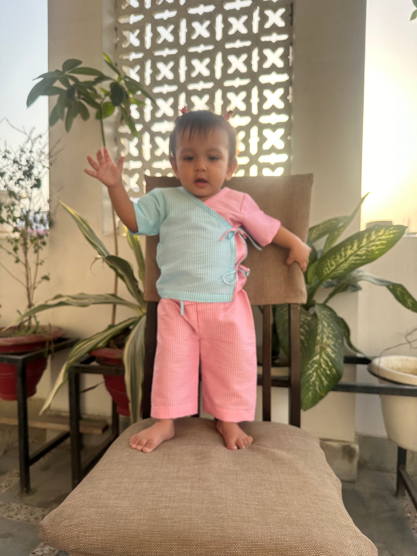 BubbleGum Angrakha Twinning Set