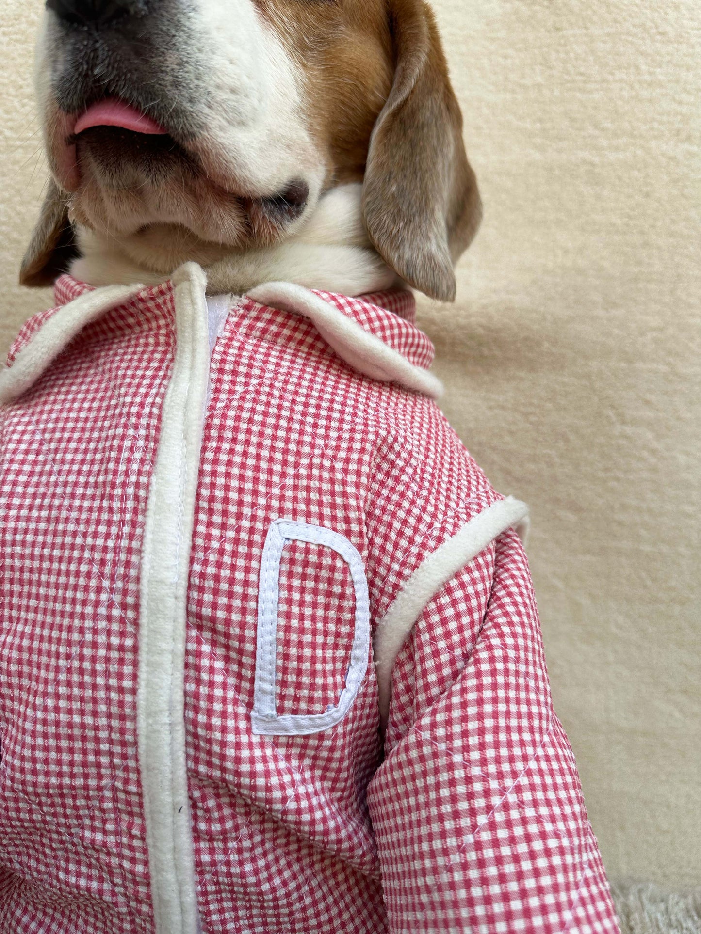 Red Checkered Quilted Shirt