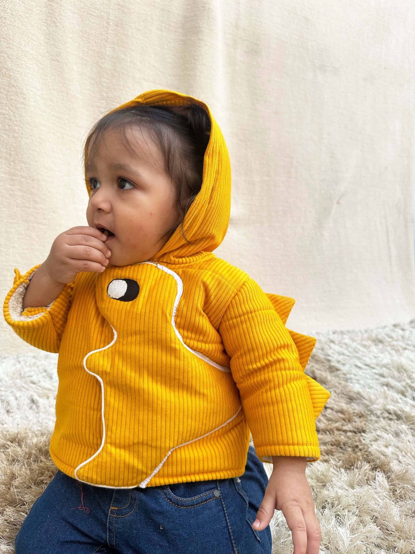 Yellow Dinosaur Twinning Jacket