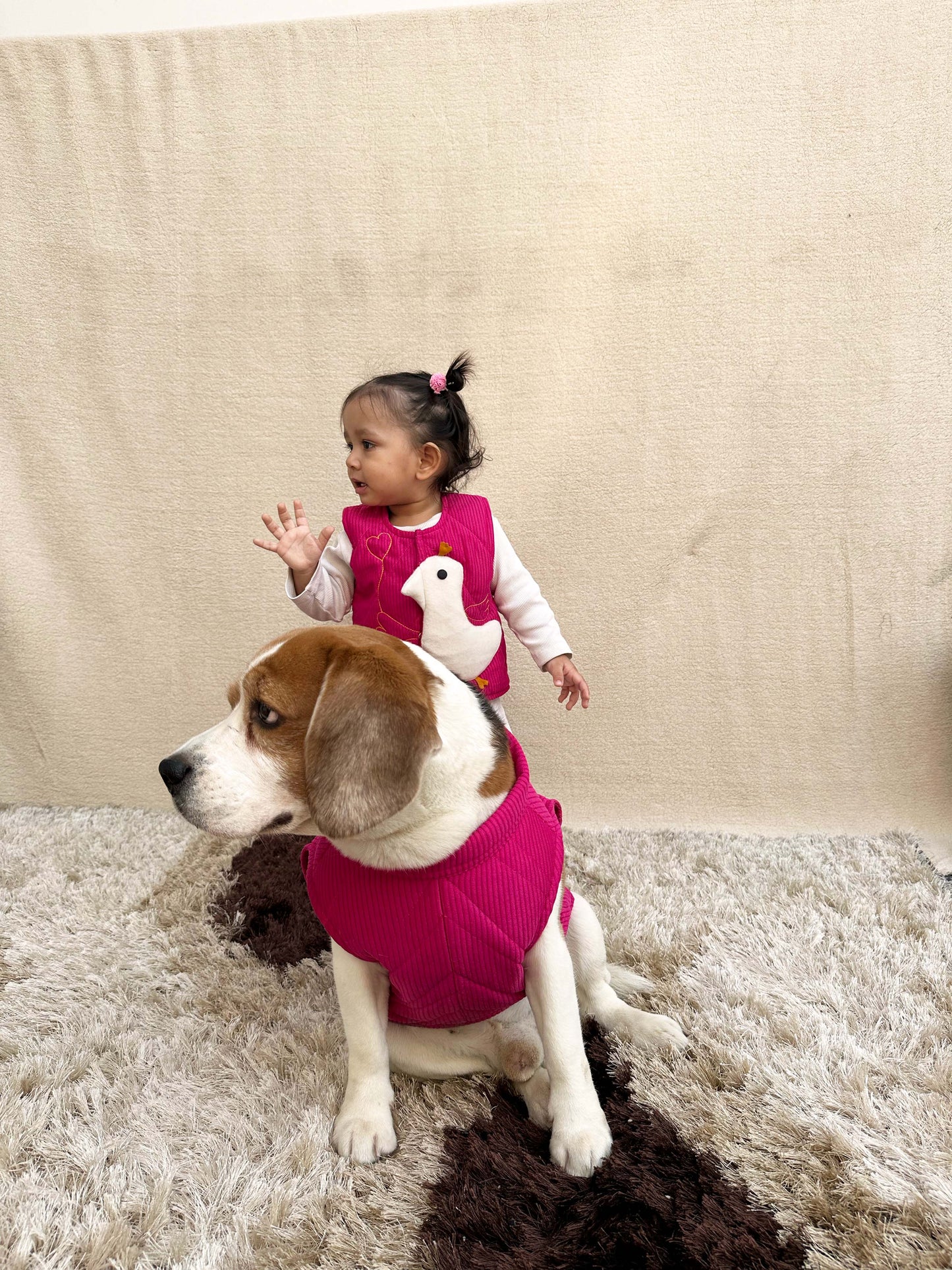 Pink Duck Twinning Vest