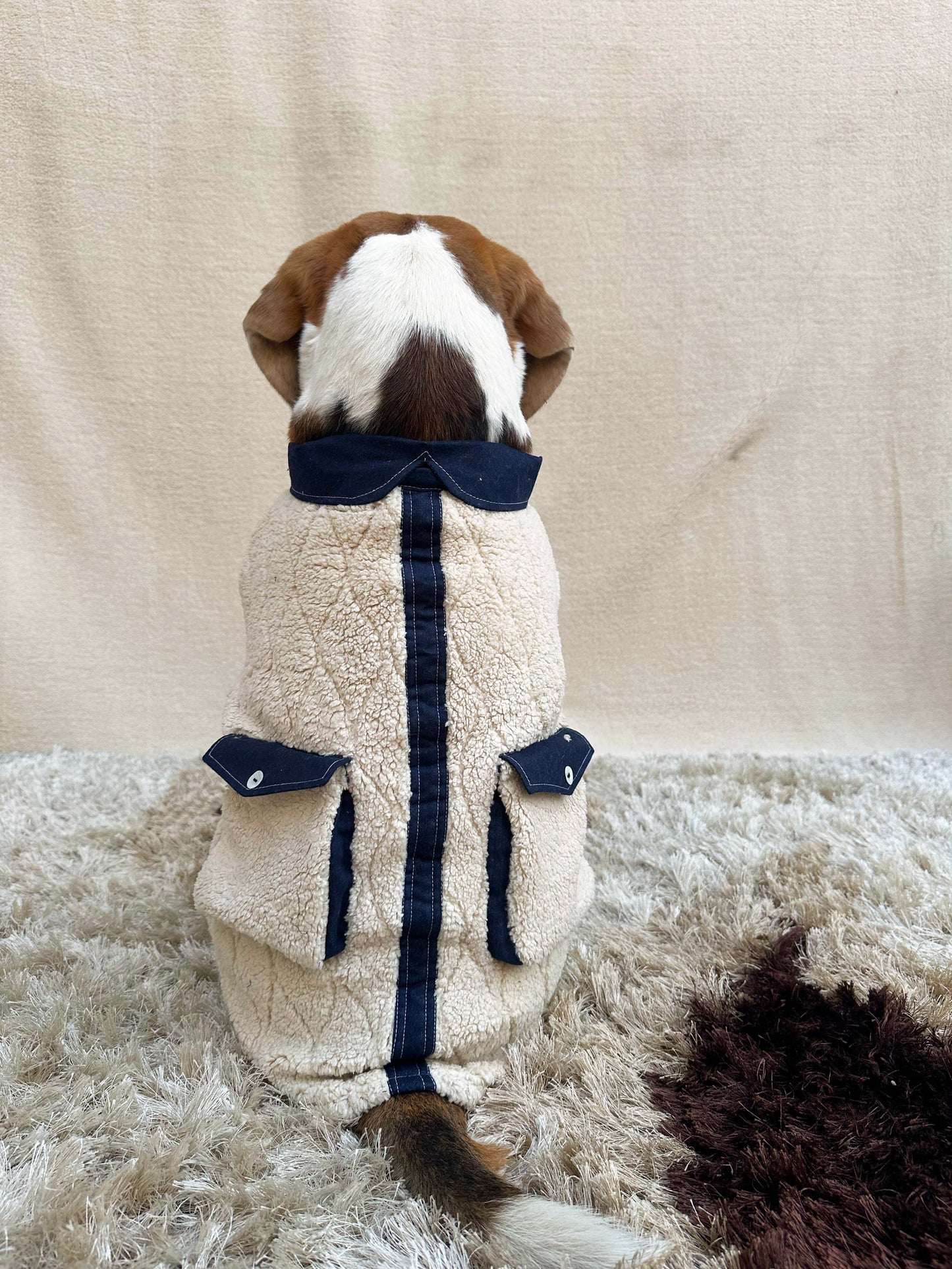 Denim Fleece Twinning Shirt set