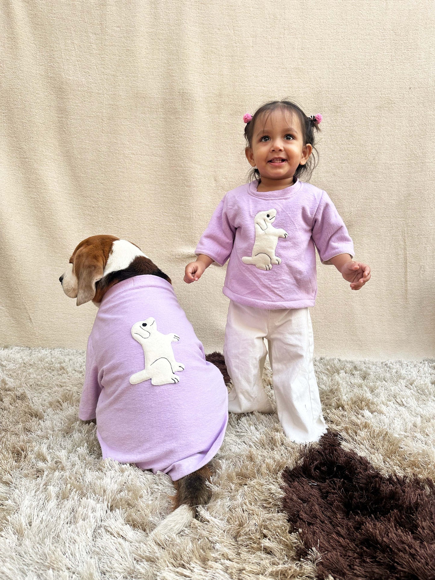 Lilac Sweatshirt Twinning set