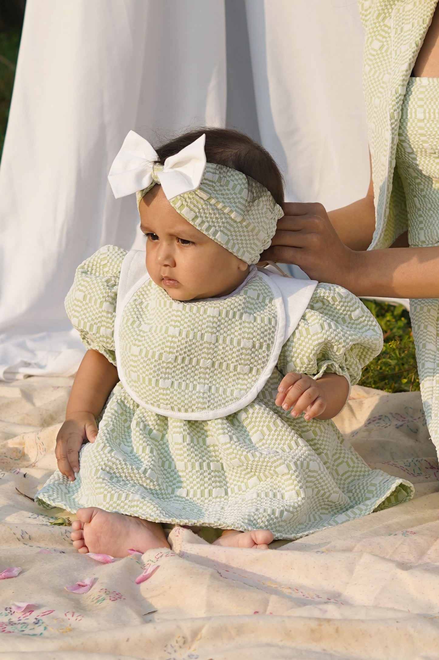 Green Tulip Dress with Underpants