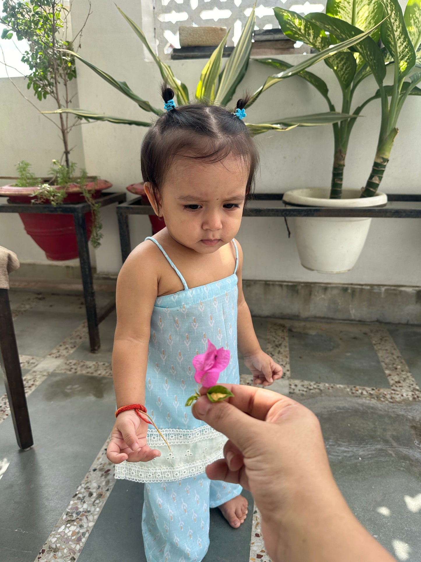 Blue Noodle Strap Kurta set