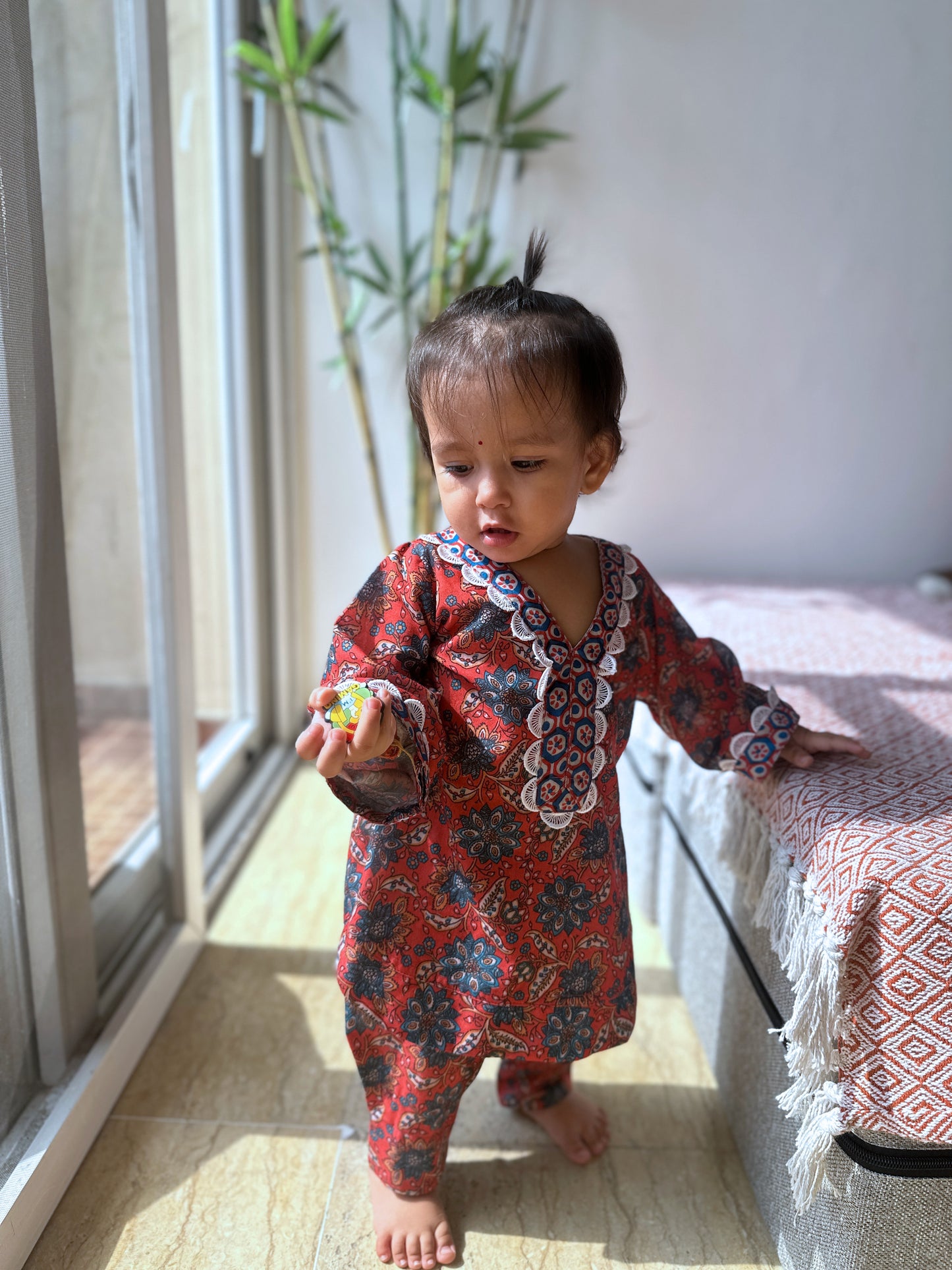 Red Pakistani Kurta set