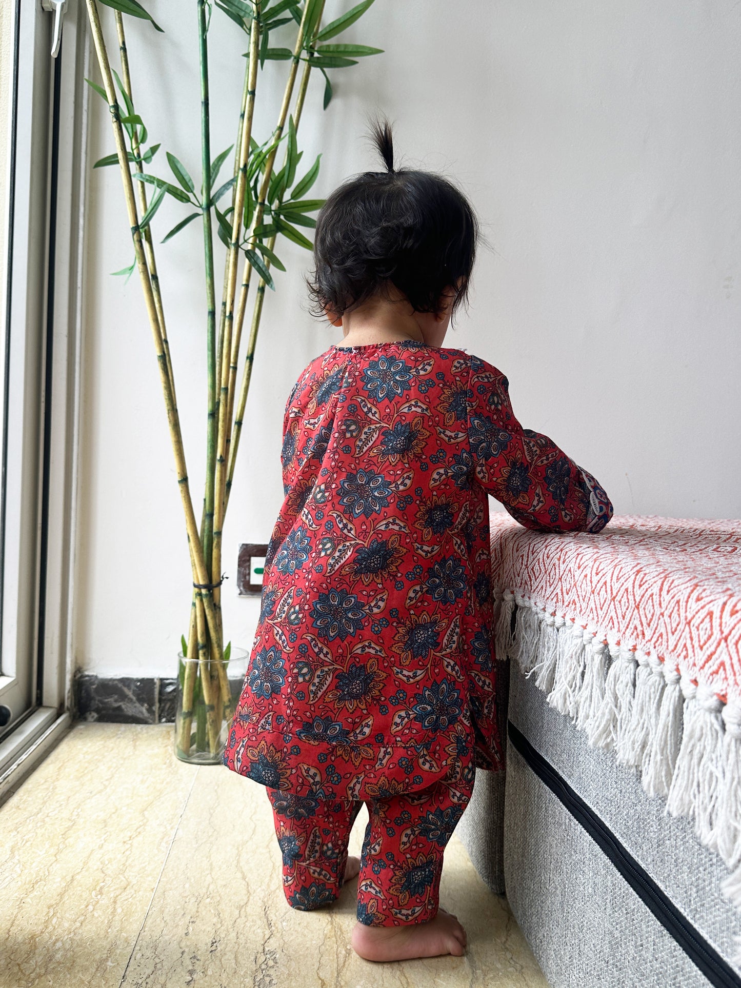 Red Pakistani Kurta set