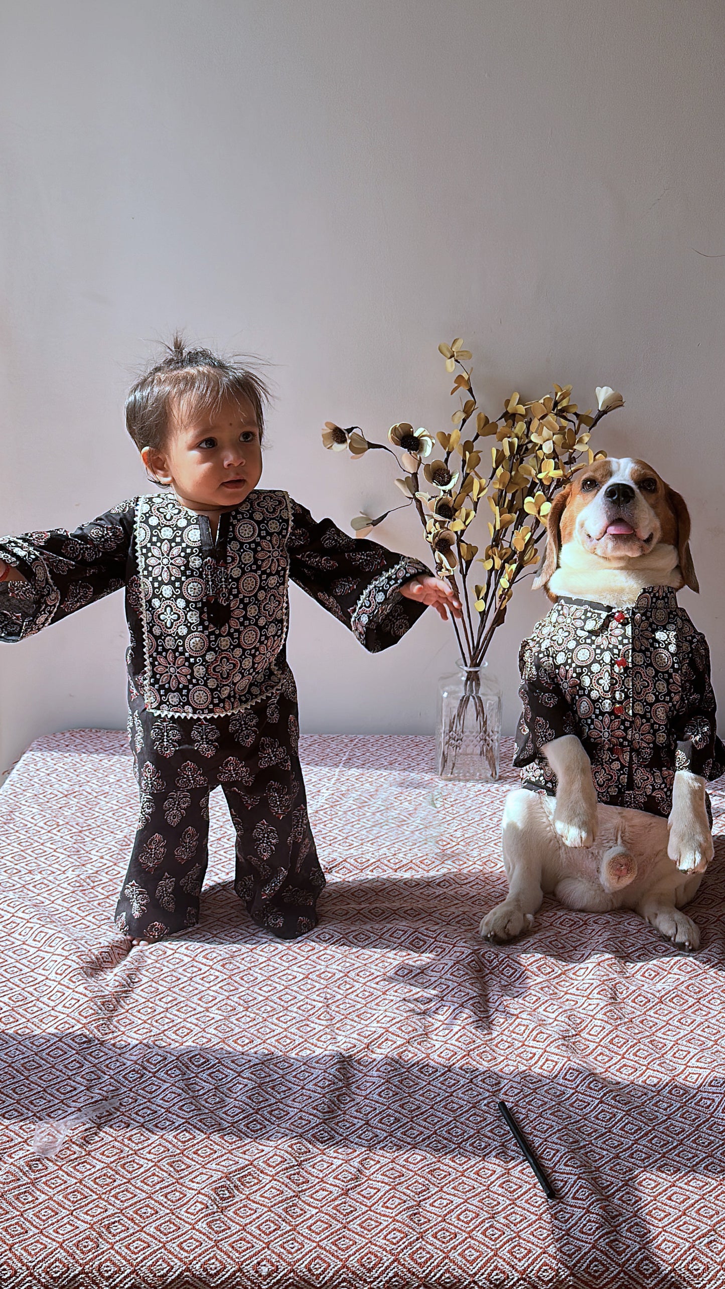 Ajrakh Kurta Twinning set