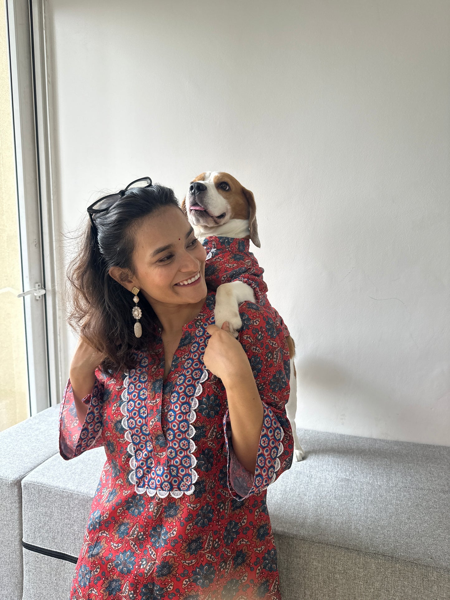 Red Kurta Twinning set