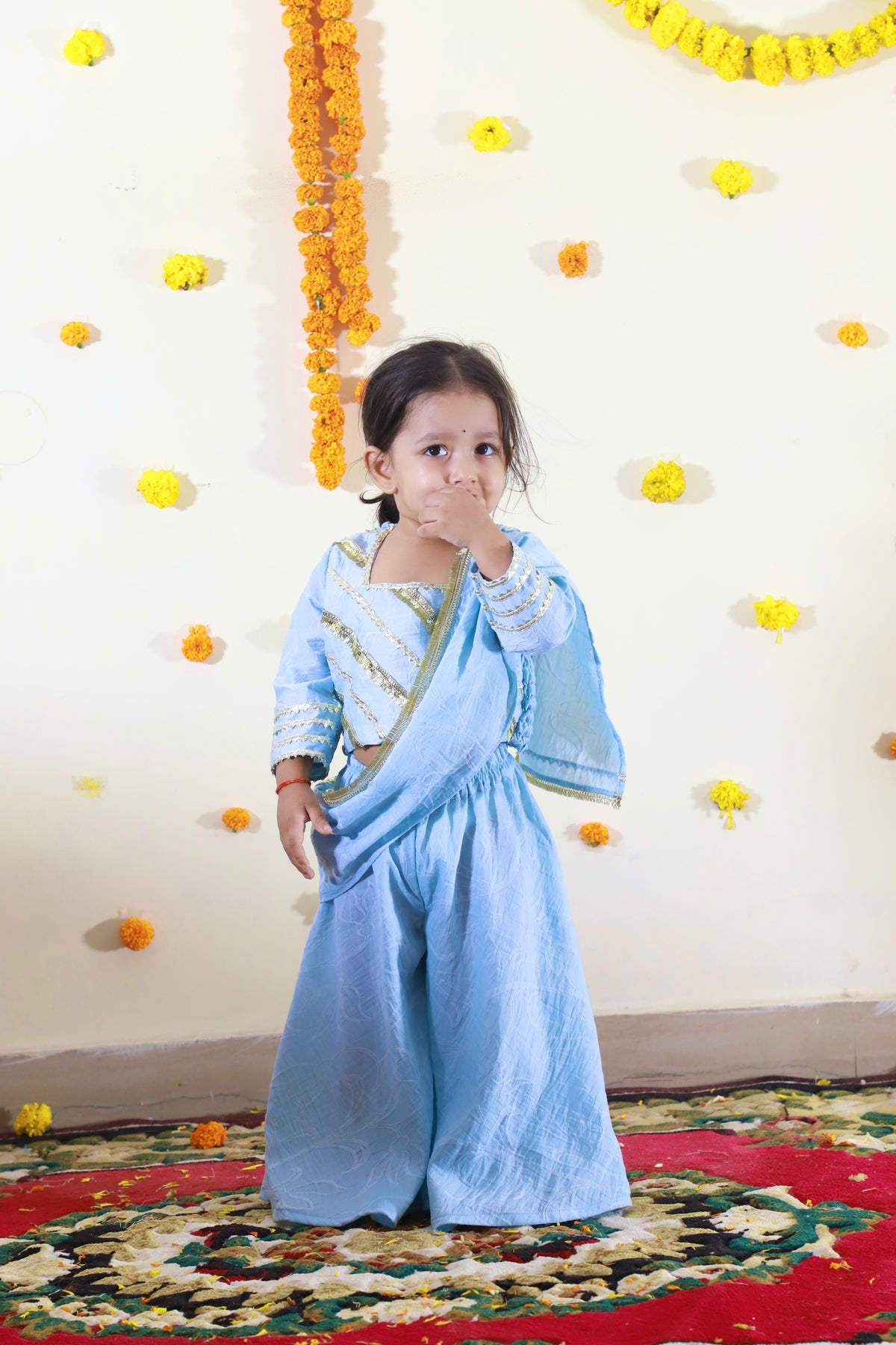 Blue Sharara set