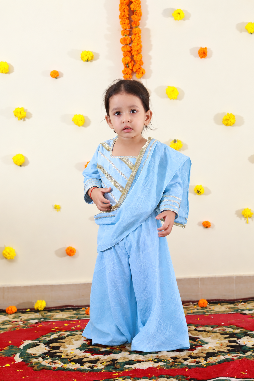 Blue Sharara set