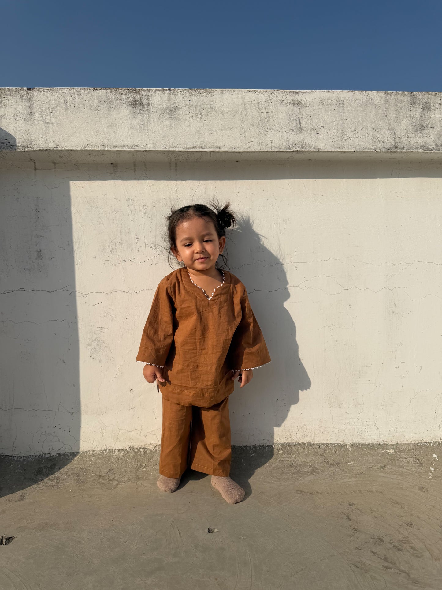 Brown Kurta Co-ord