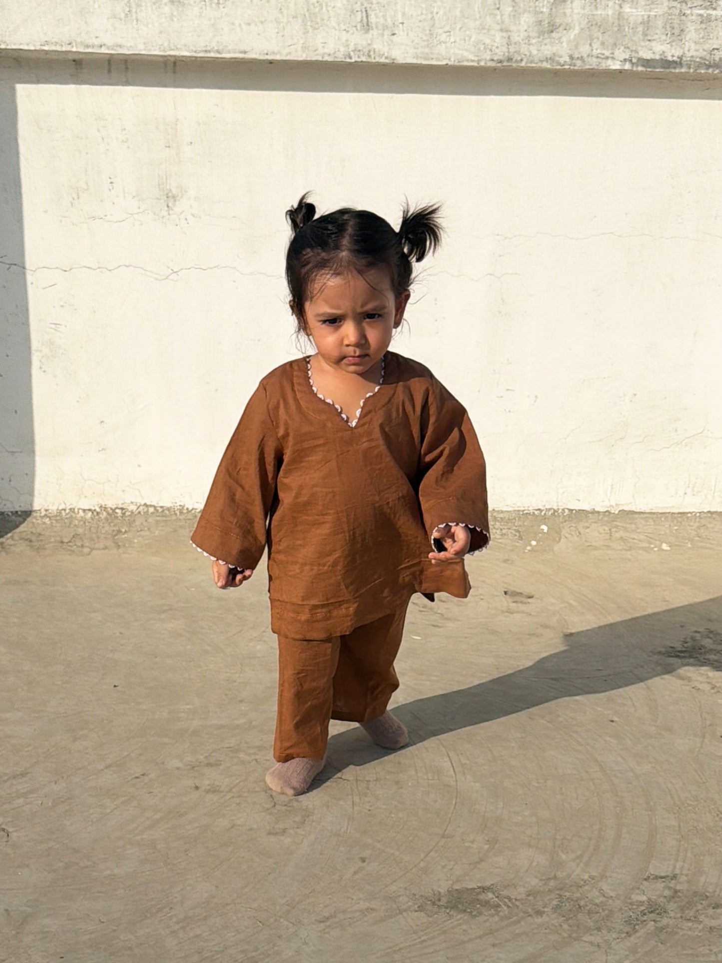 Brown Kurta Co-ord