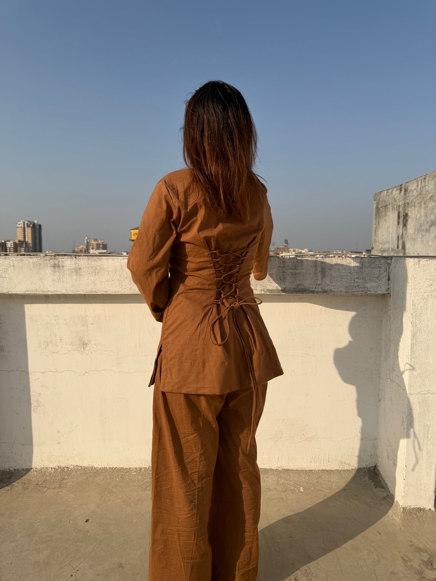 Brown Kurta Co-ord set