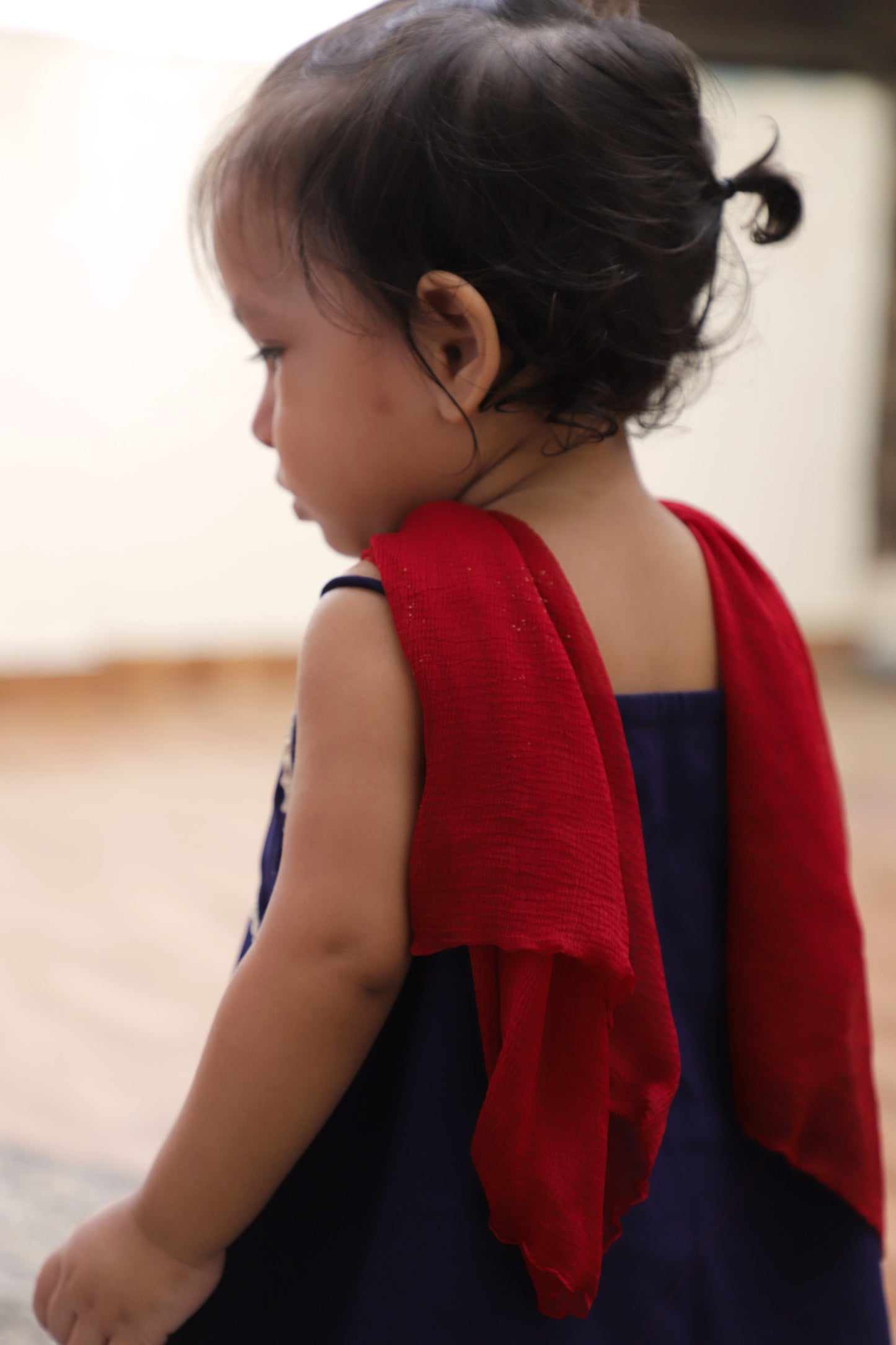 Navy Blue Noodle Strap Kurta set