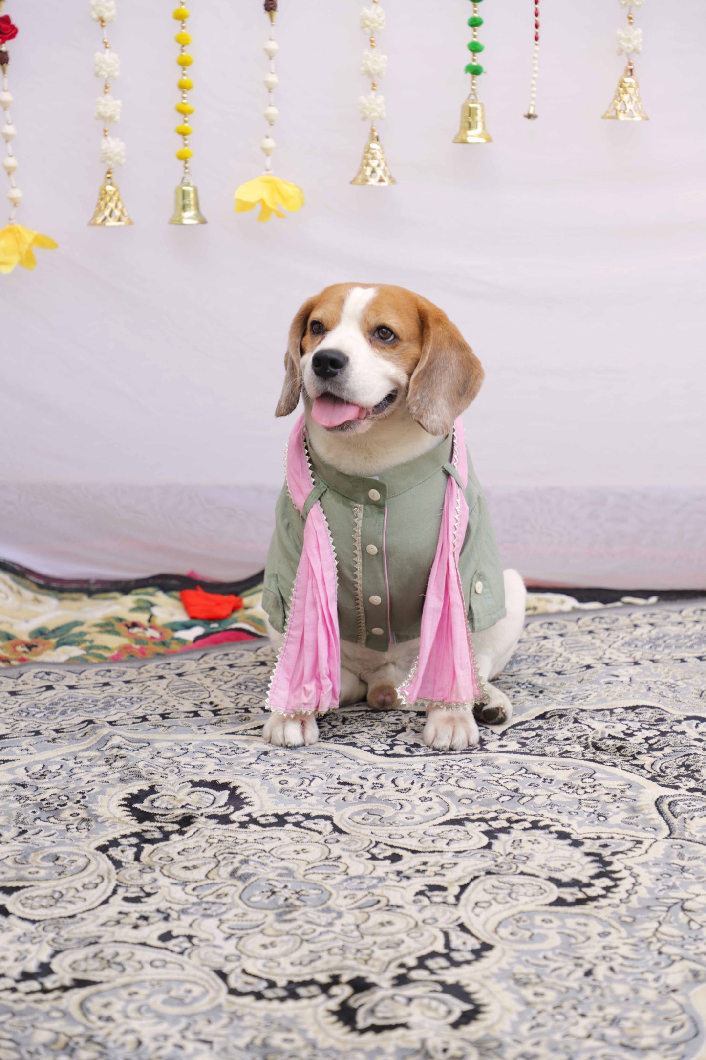 Pista Green Kurta With Dupatta