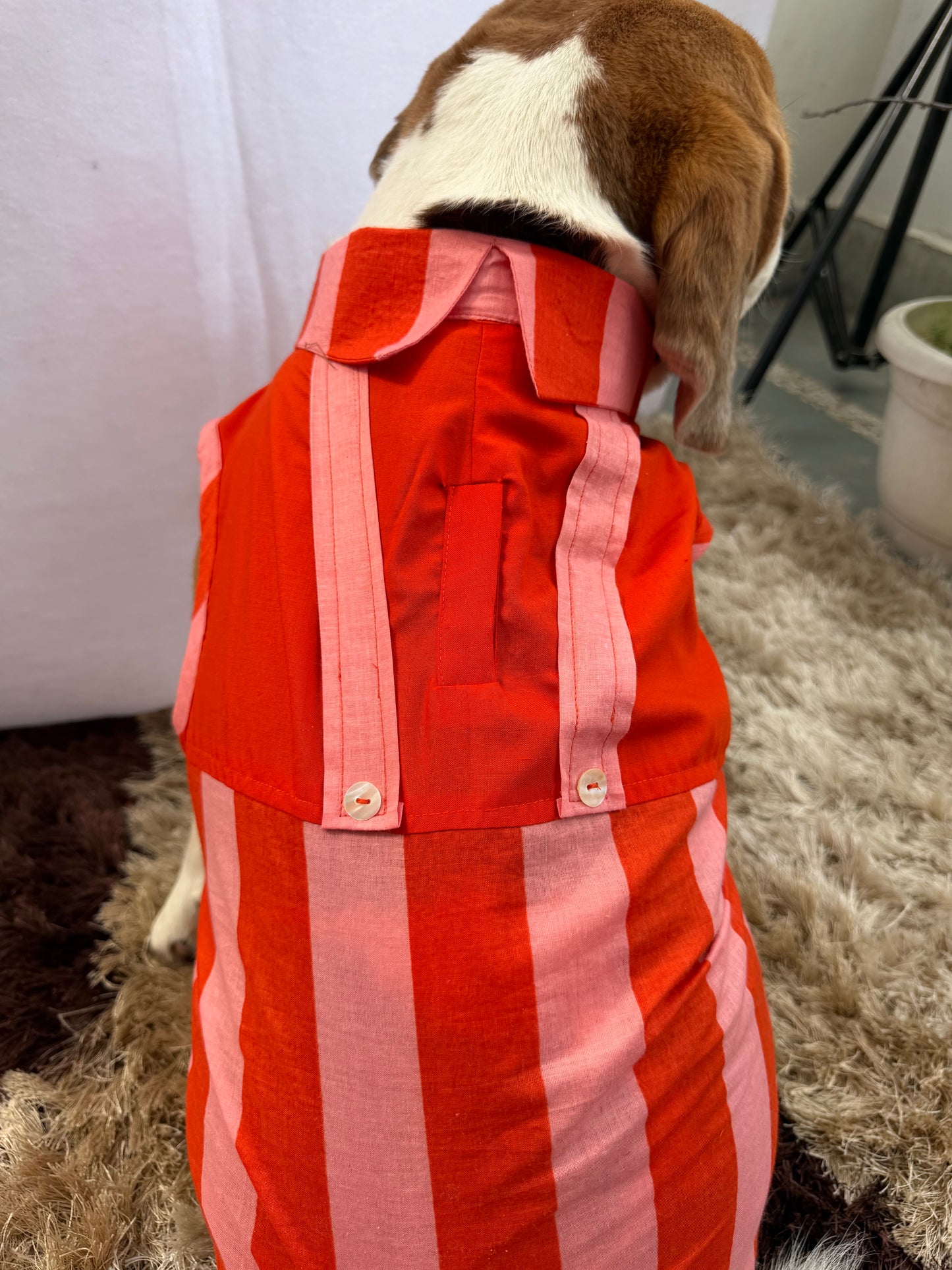 Orange Dungaree Shirt
