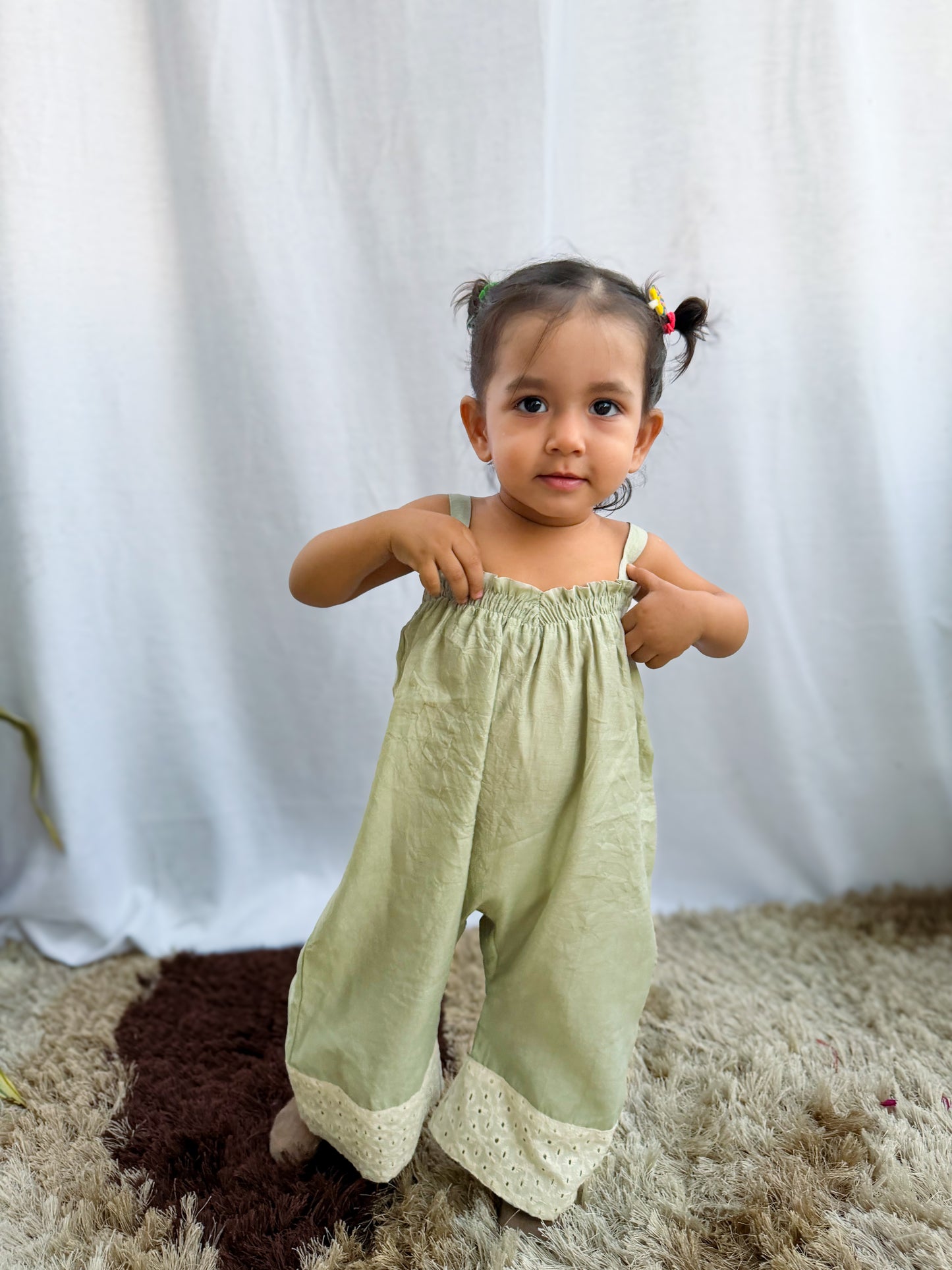 Teal Crushed Jumpsuit