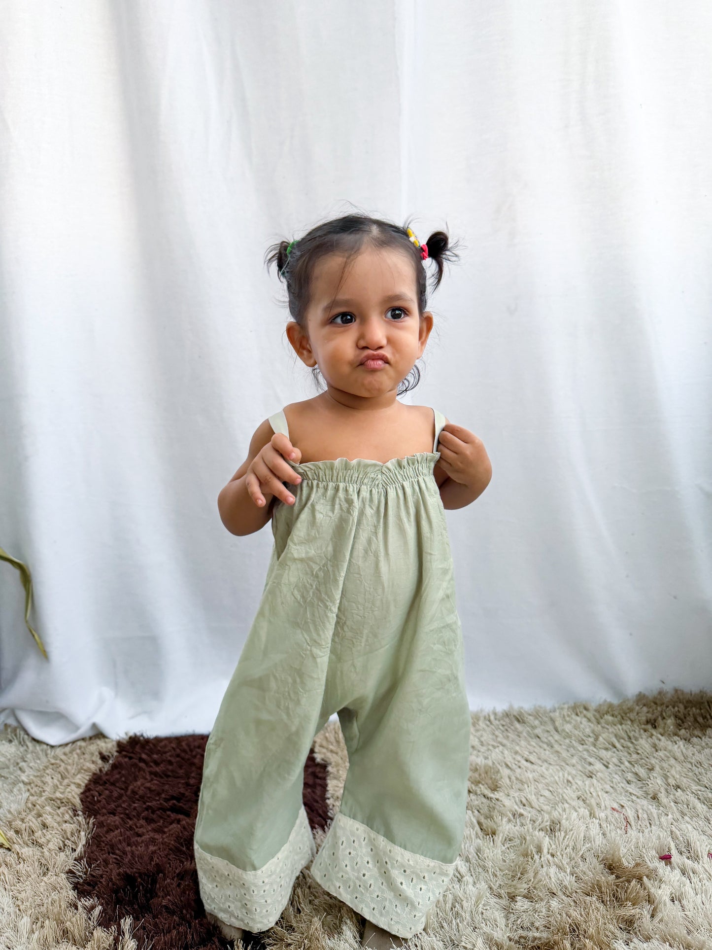 Teal Crushed Jumpsuit