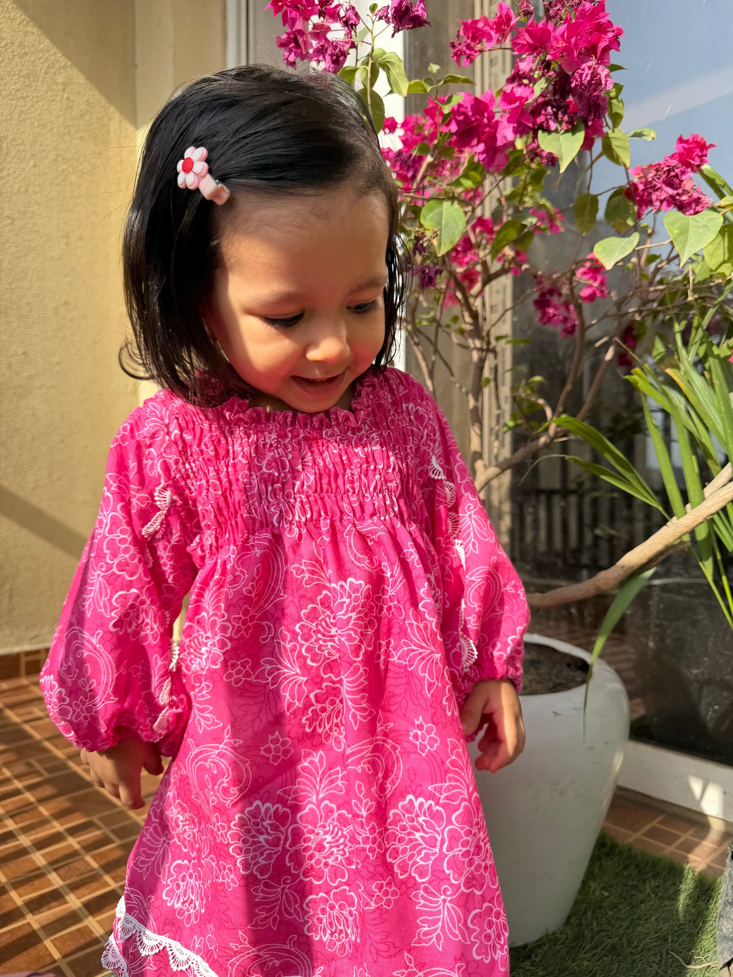 Pink Floral Dress