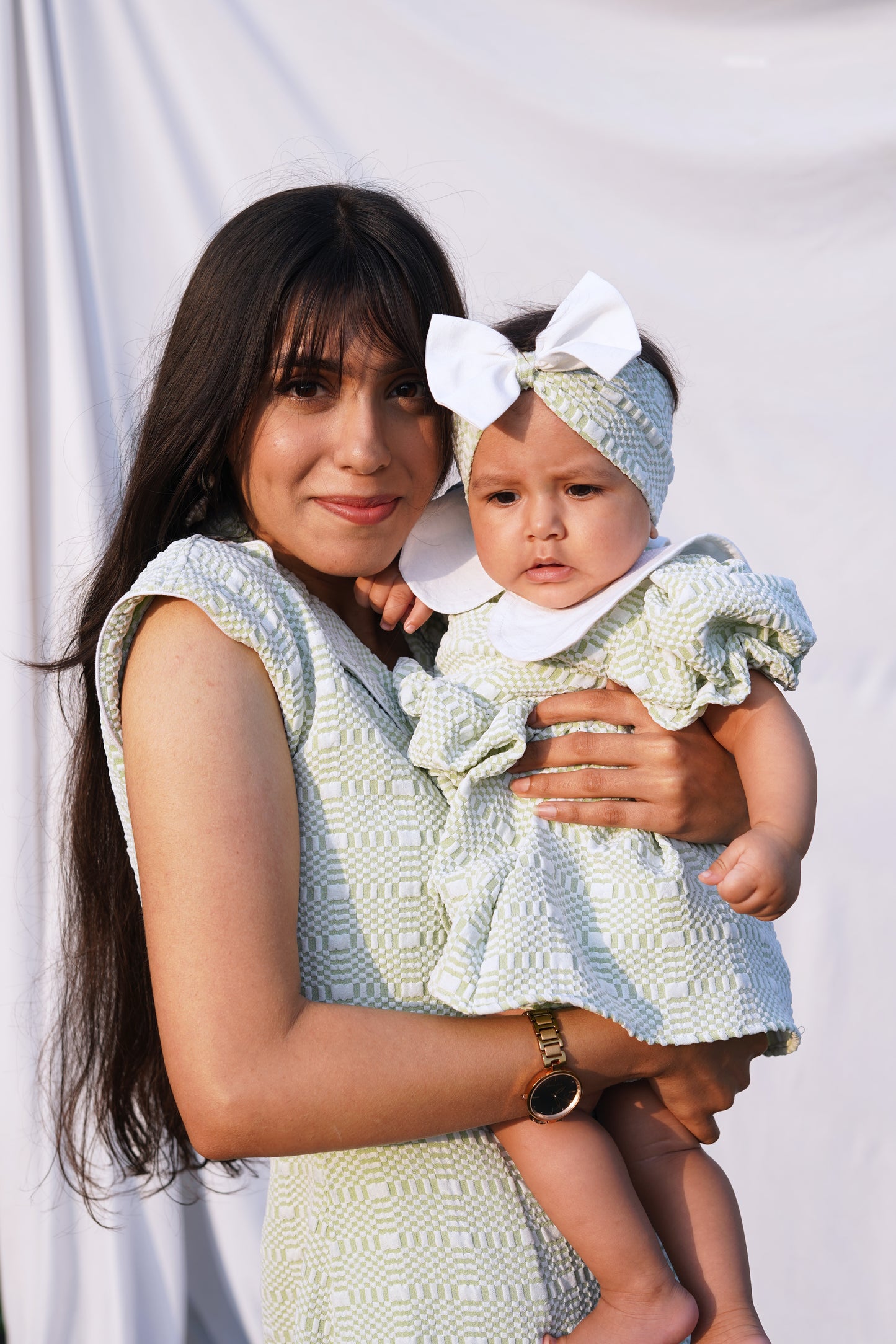 Green Dress Twinning Set