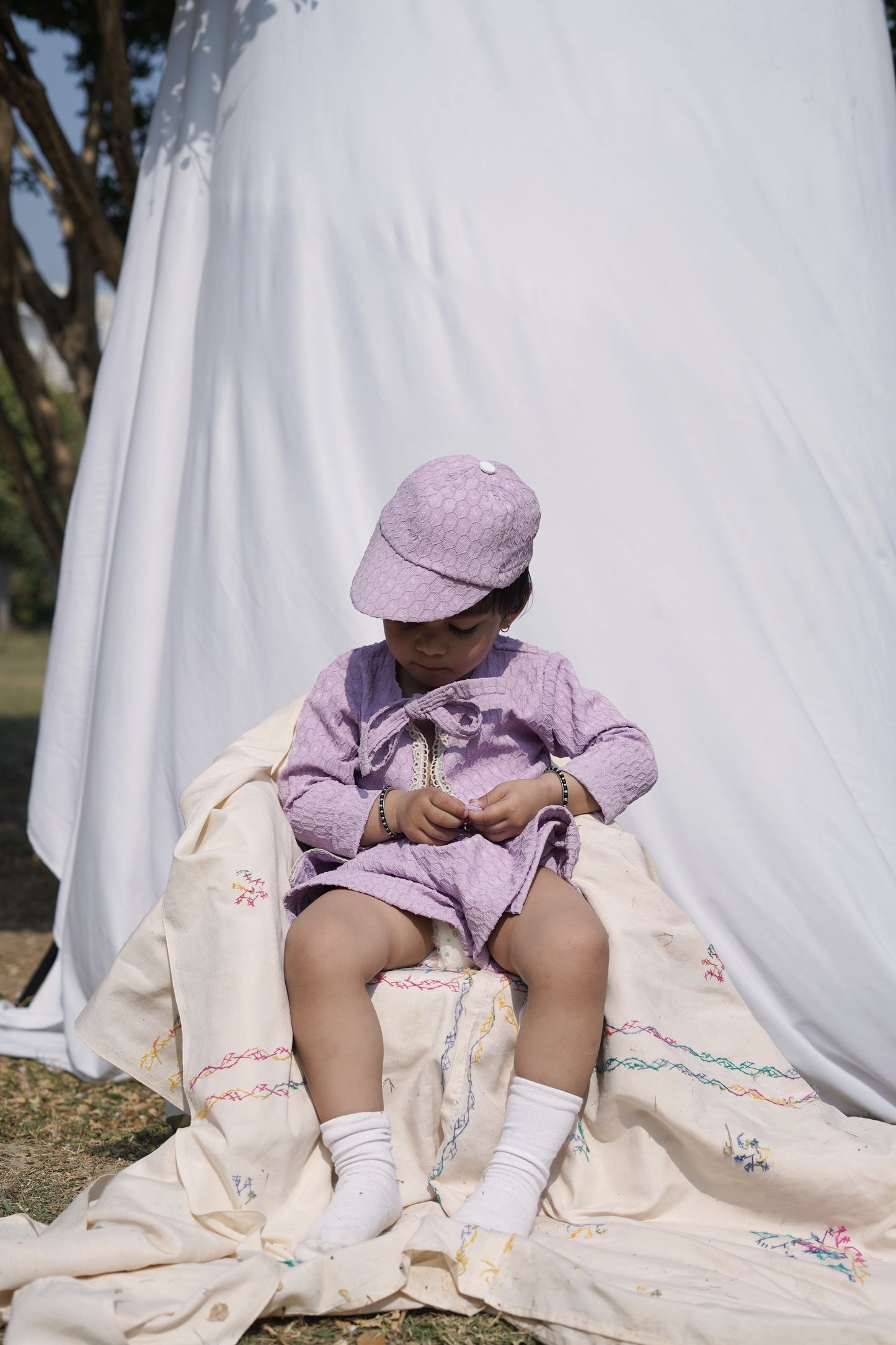 Lilac Tie-Up Co-ord set