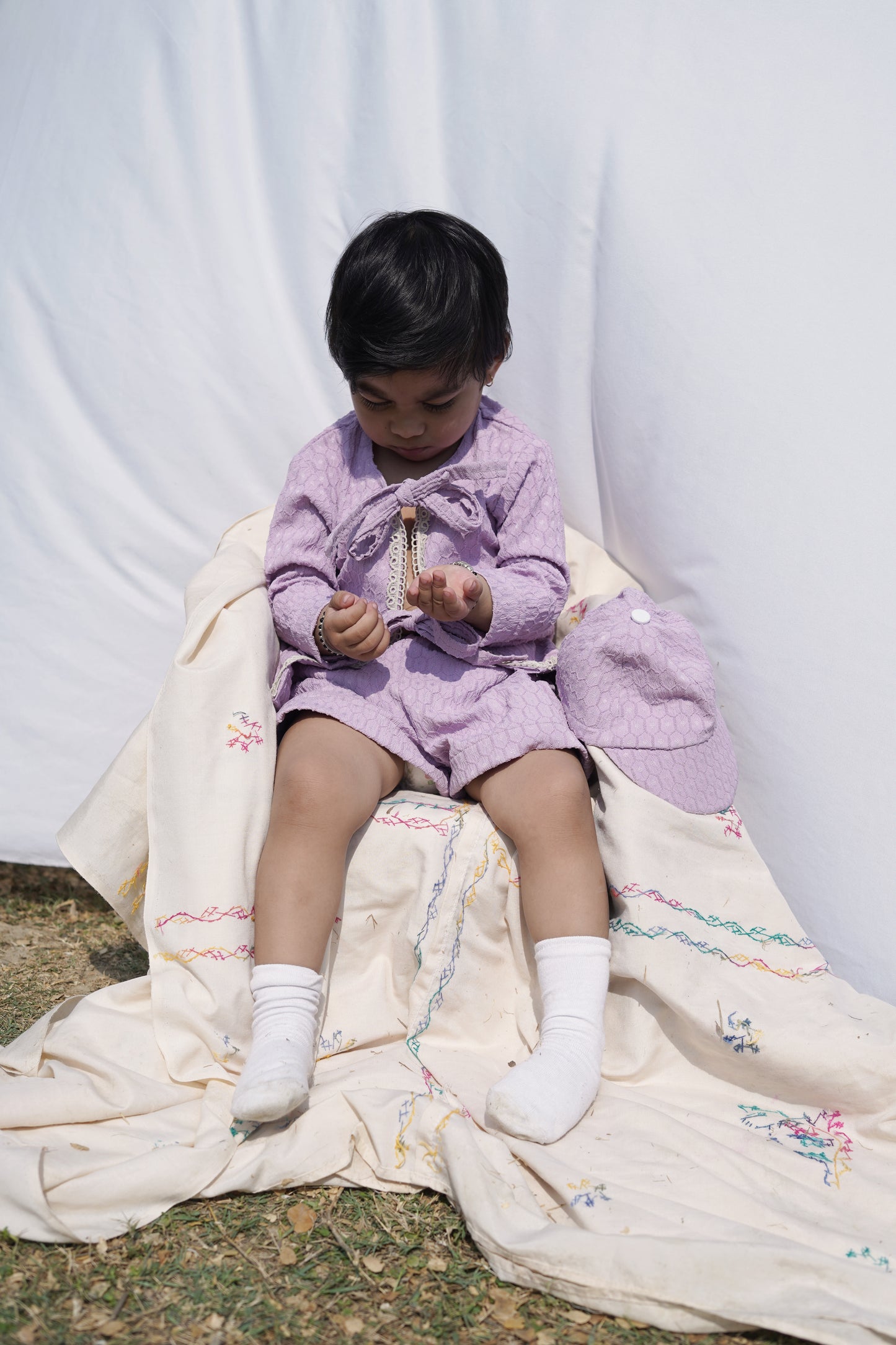 Lilac Tie-Up Co-ord set