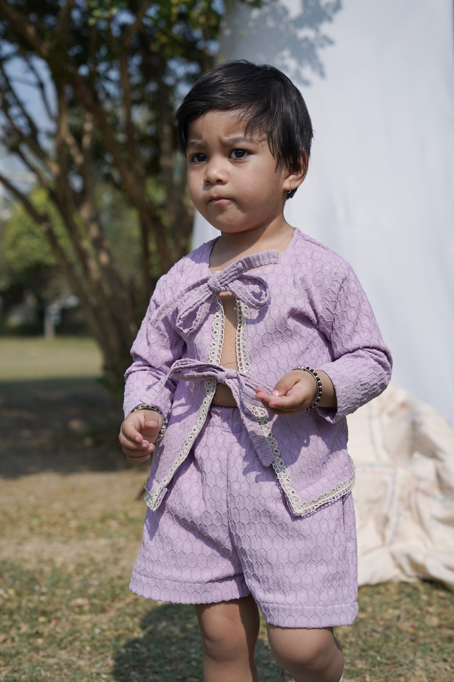 Lilac Tie-Up Co-ord set