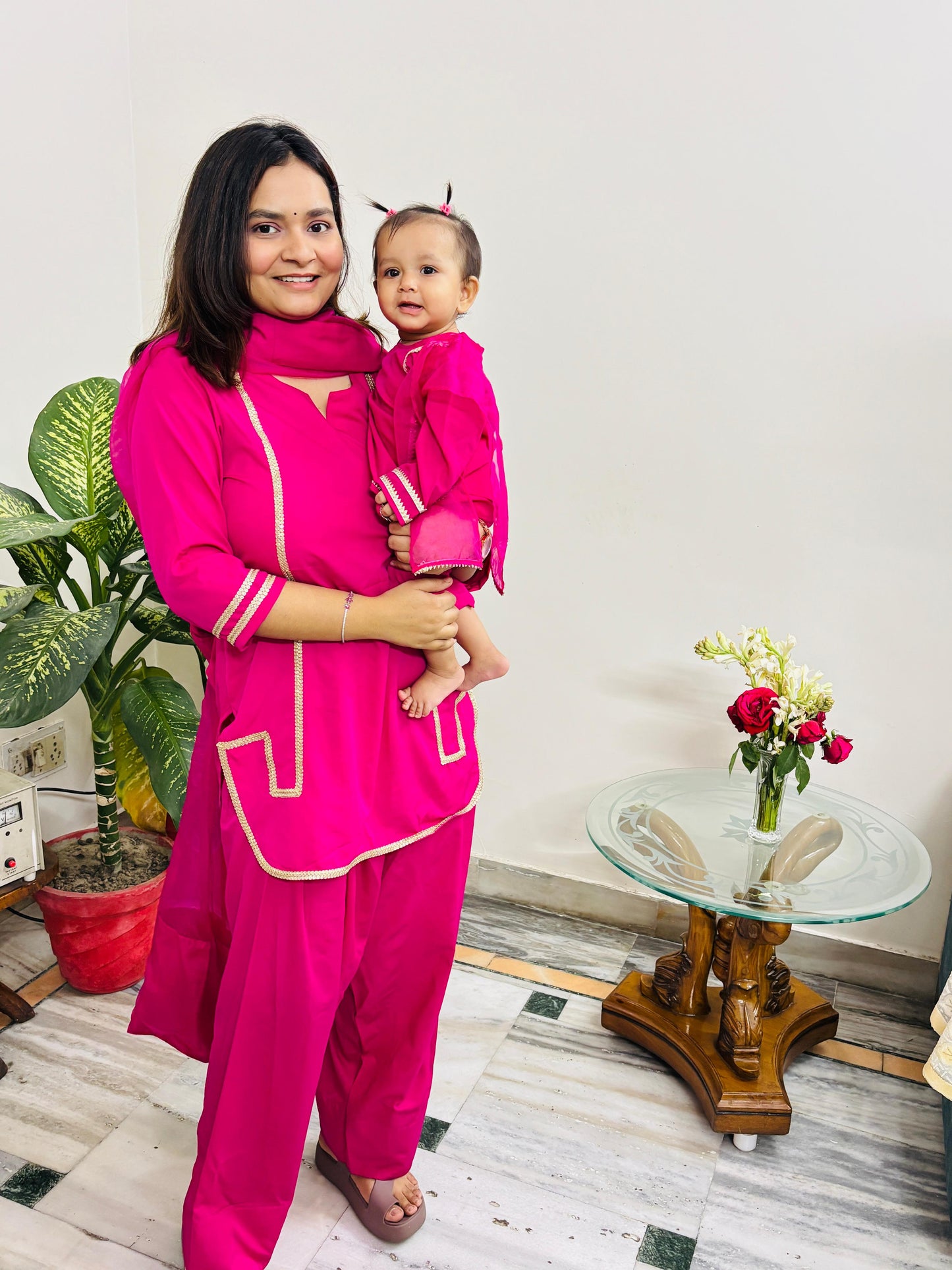 Pink Farshi Salwar Set