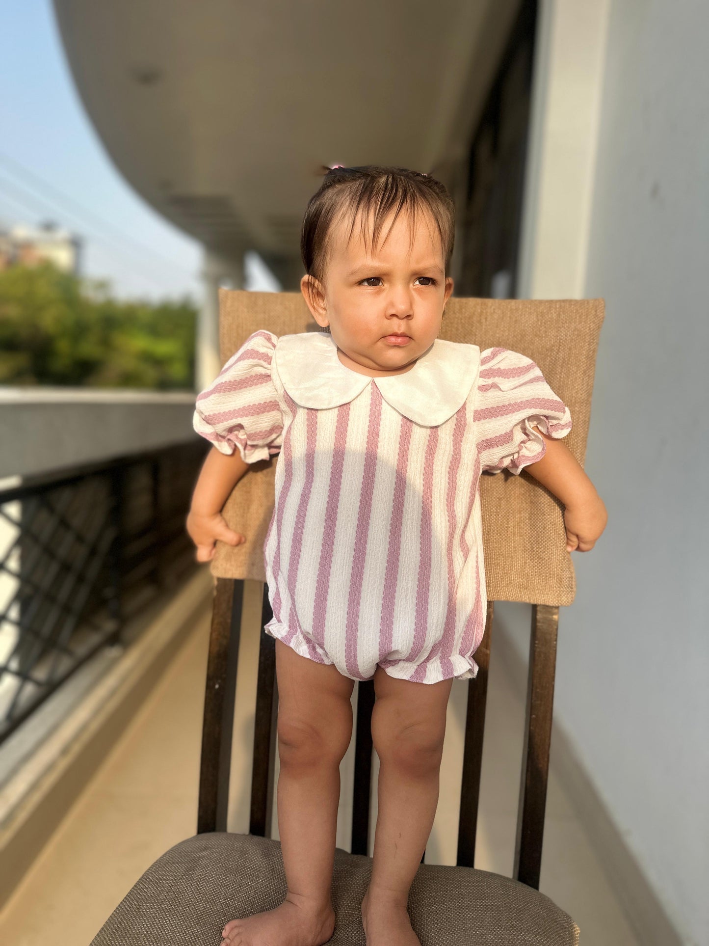 Stripe Bubble Romper