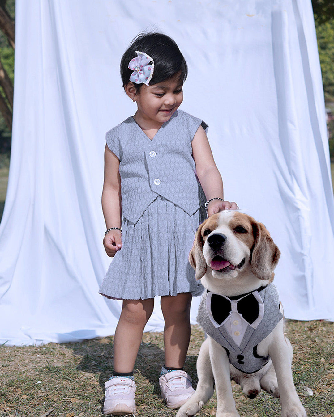 Grey Harness Twinning Set